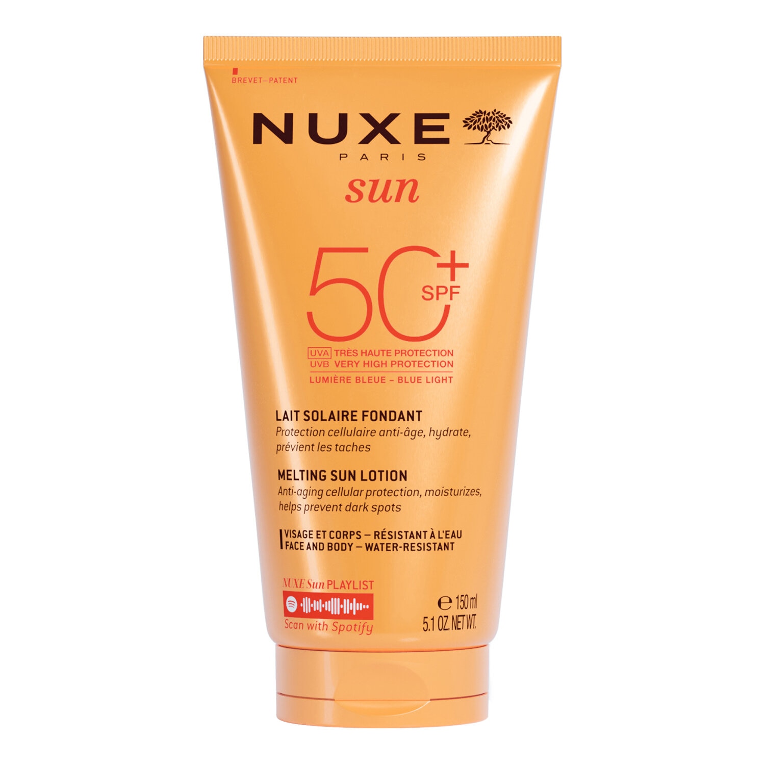 NUX-4202-0:NUXE SUN MELTING FACE & BODY LOTION SPF50