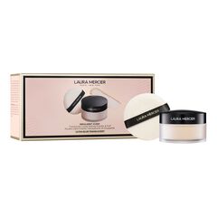 Indulgent Icons - Translucent Loose Setting Powder + Puff, LAURA MERCIER