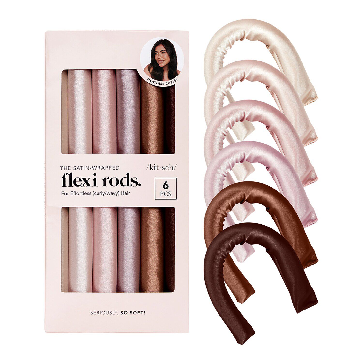 مجموعة فليكسي رودز ساتانية من 6 قطع