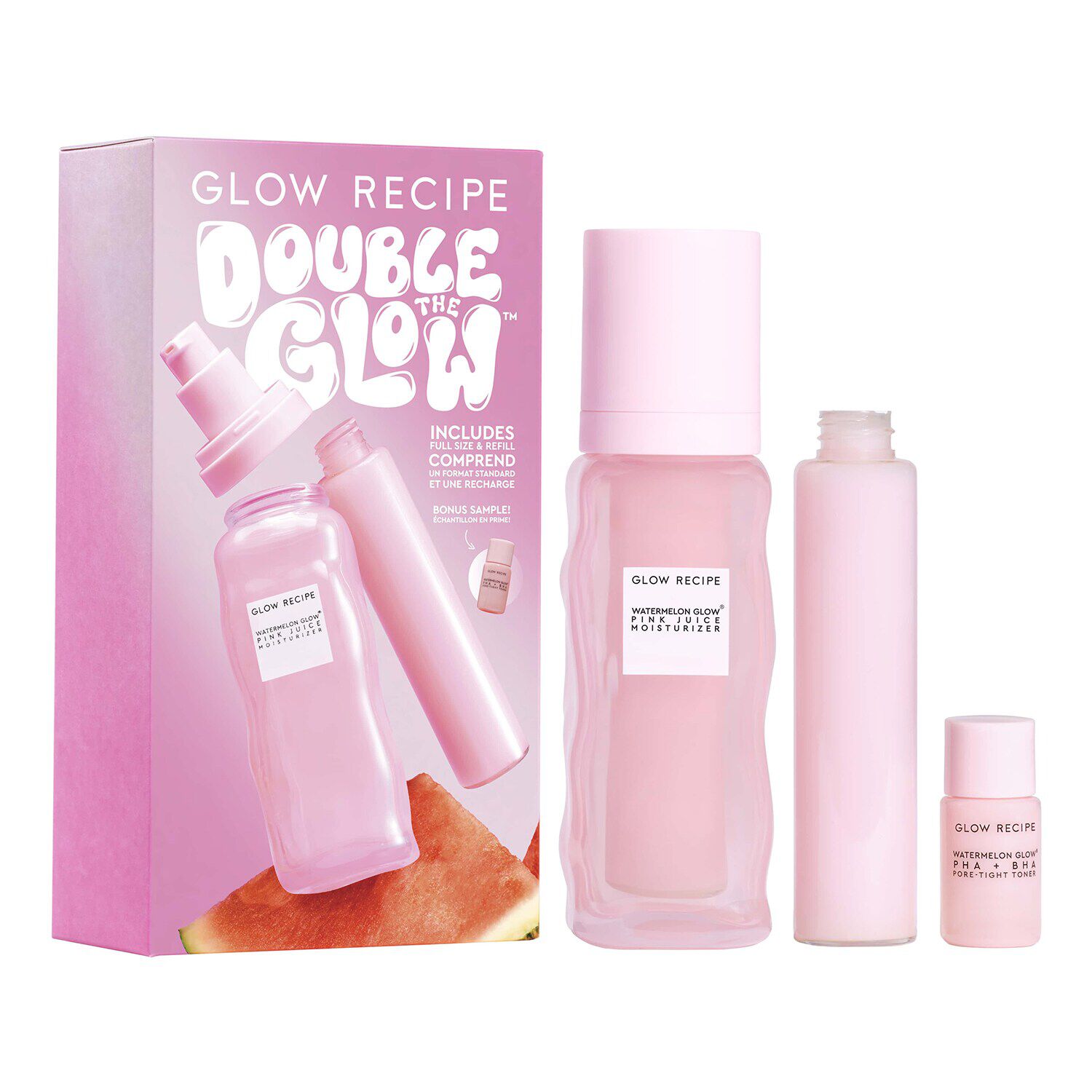 دابل ذا جلو كيت - مجموعة إعادة تعبئة المُرطب