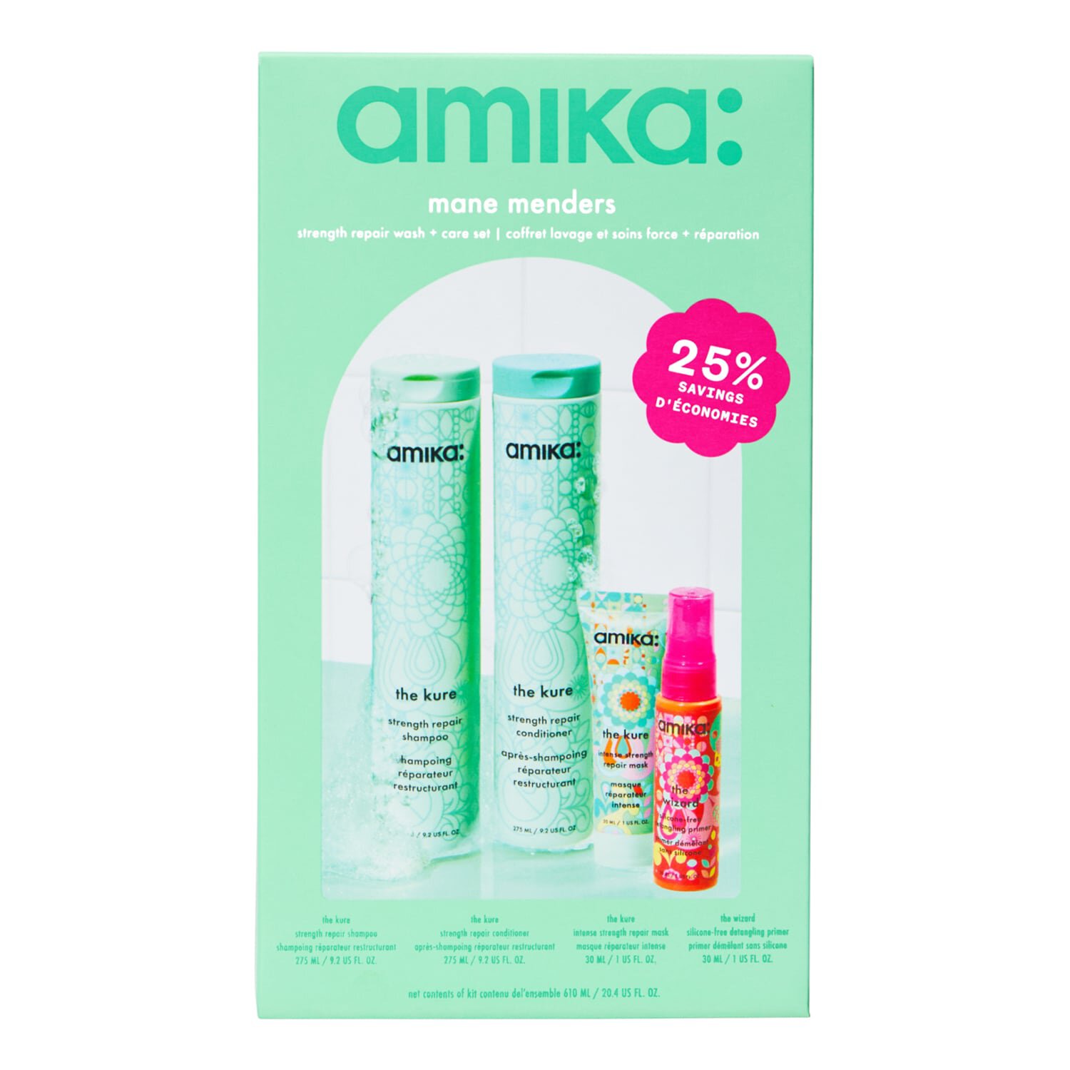 Mane Menders Strength Repair Wash + Care Set