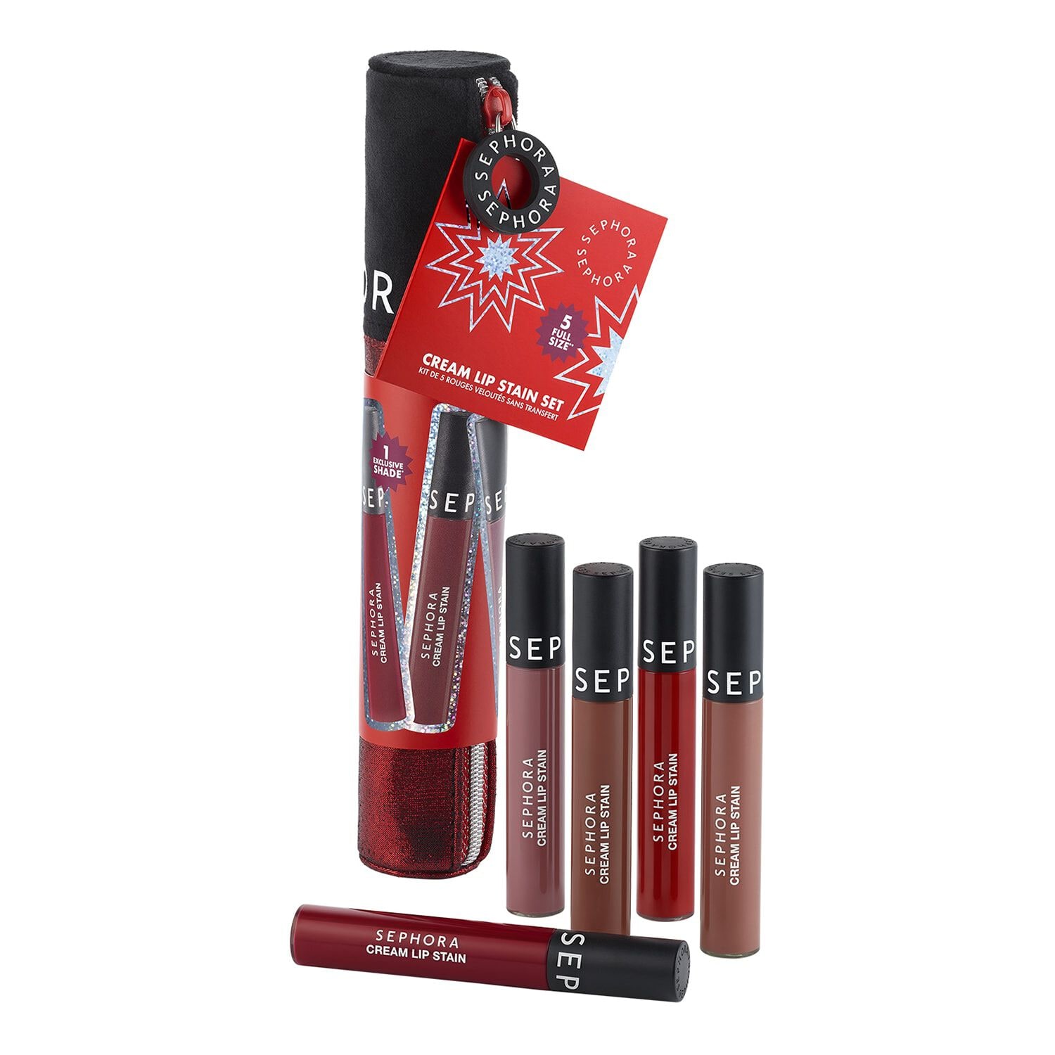 Cream Lip Stain Set 5 Matte Liquid Lipsticks