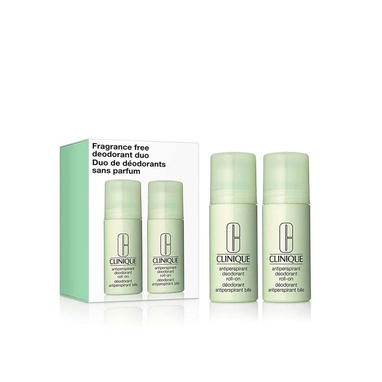 مجموعة مزيل العرق الخالي من العطور الثنائية