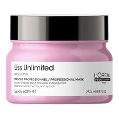 Liss Unlimited mask, for rebellious frizzy hair & straightened hair, L'Or&eacute;al Professionnel