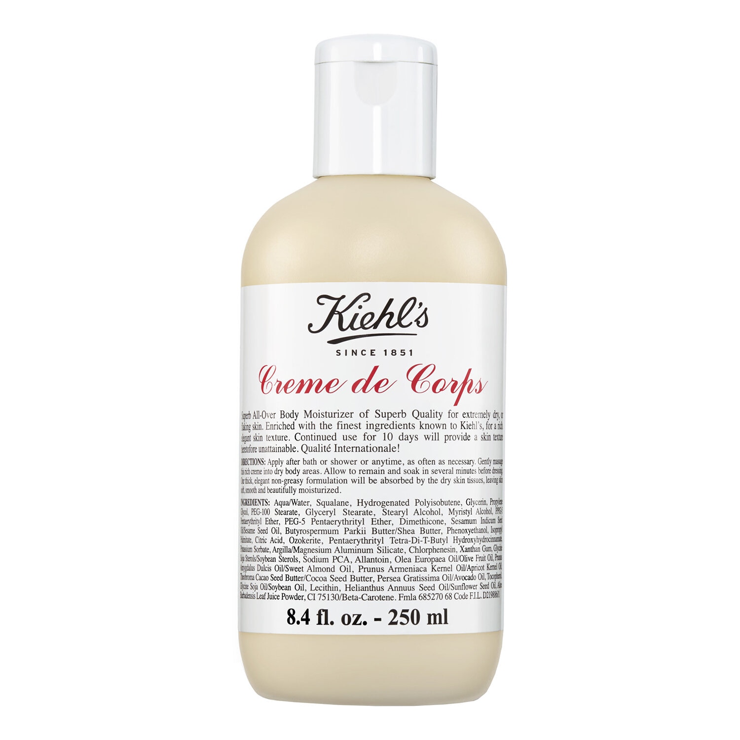 Crème de Corps Refillable Hydrating Body Lotion with Squalane