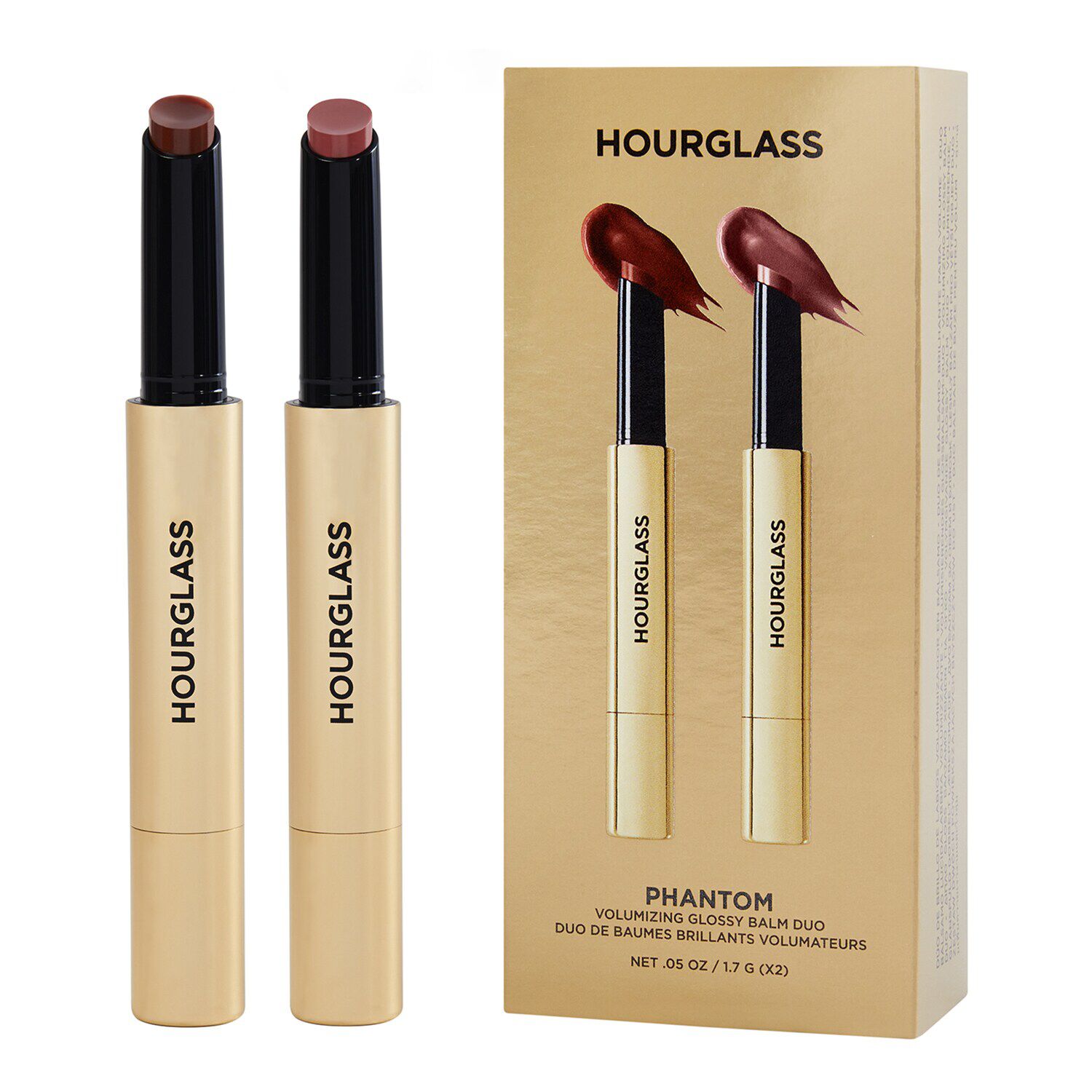 Phantom Volumizing Glossy Balm Duo ❘ HOURGLASS ≡ SEPHORA