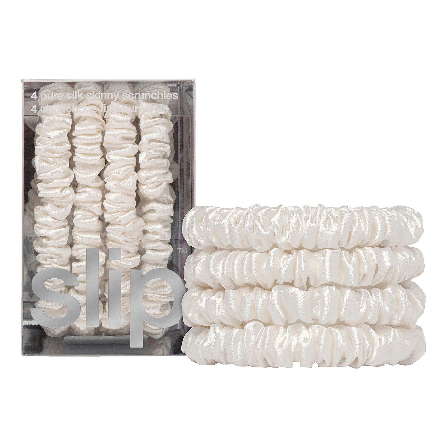 Skinny Scrunchies - White