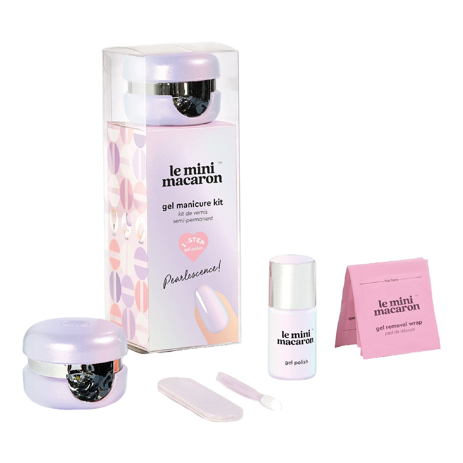 مجموعة مانيكيور جل بيرليسسينس بحجم صغير