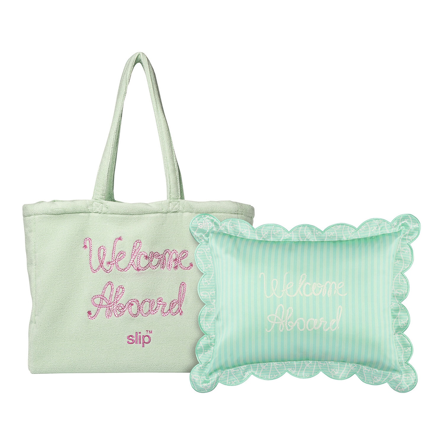 Travel Pillow + Beach Bag Les Vacances