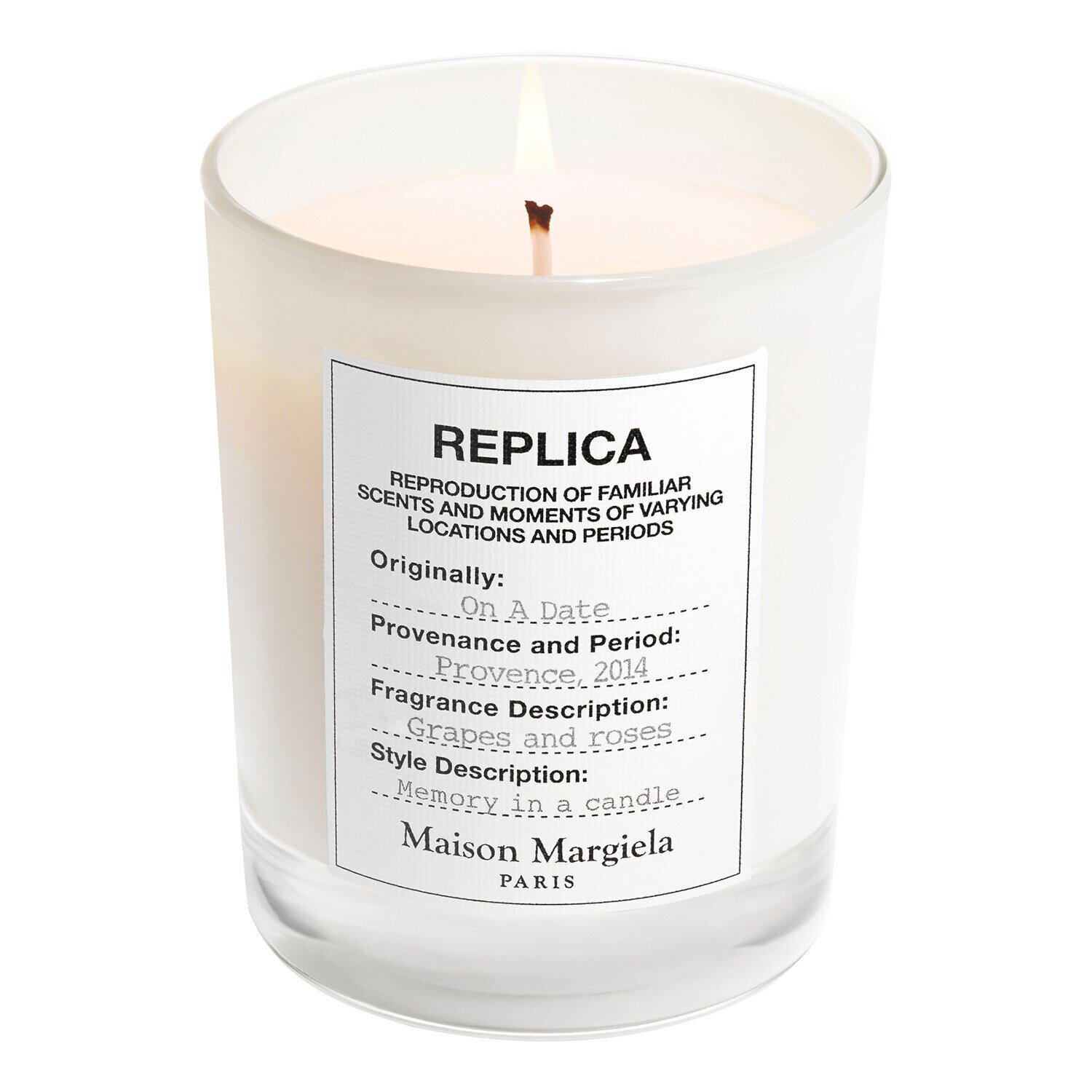 Replica On A Date Candle