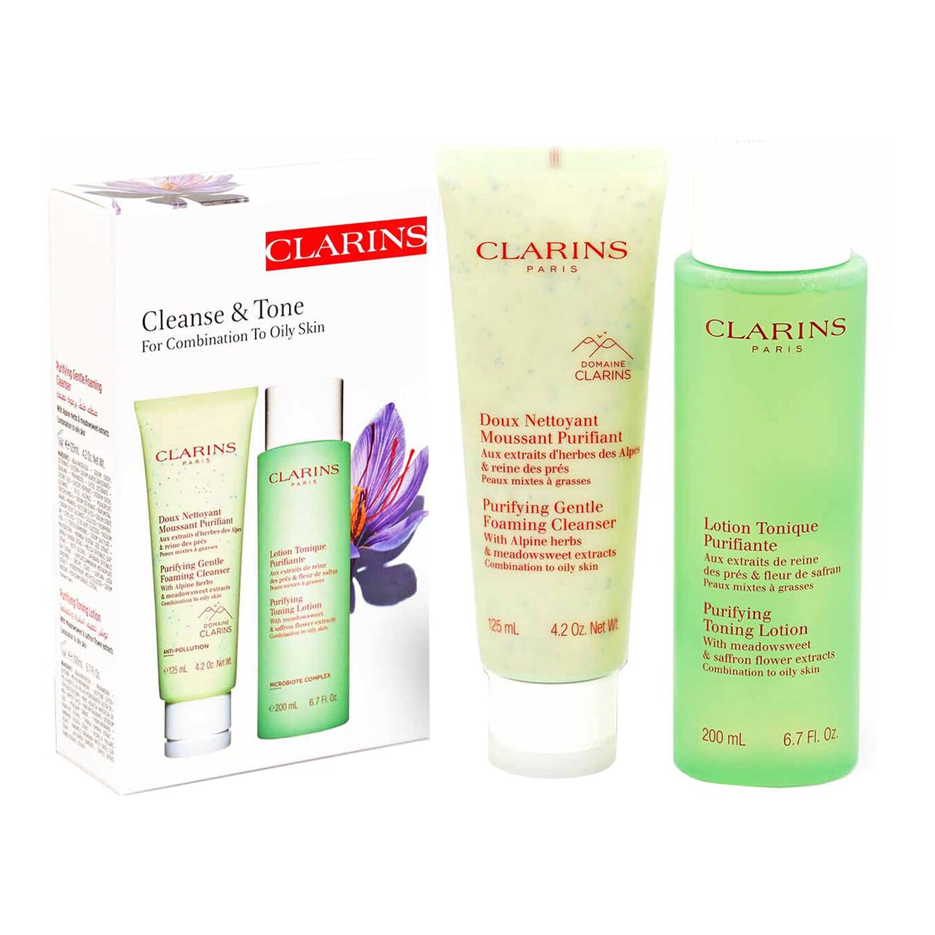 Cleanse & Tone Set for Combination to Oily skin