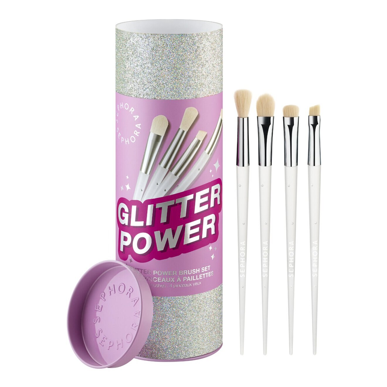 Glitter Power Brush Set - 4 Eye Brushes Set