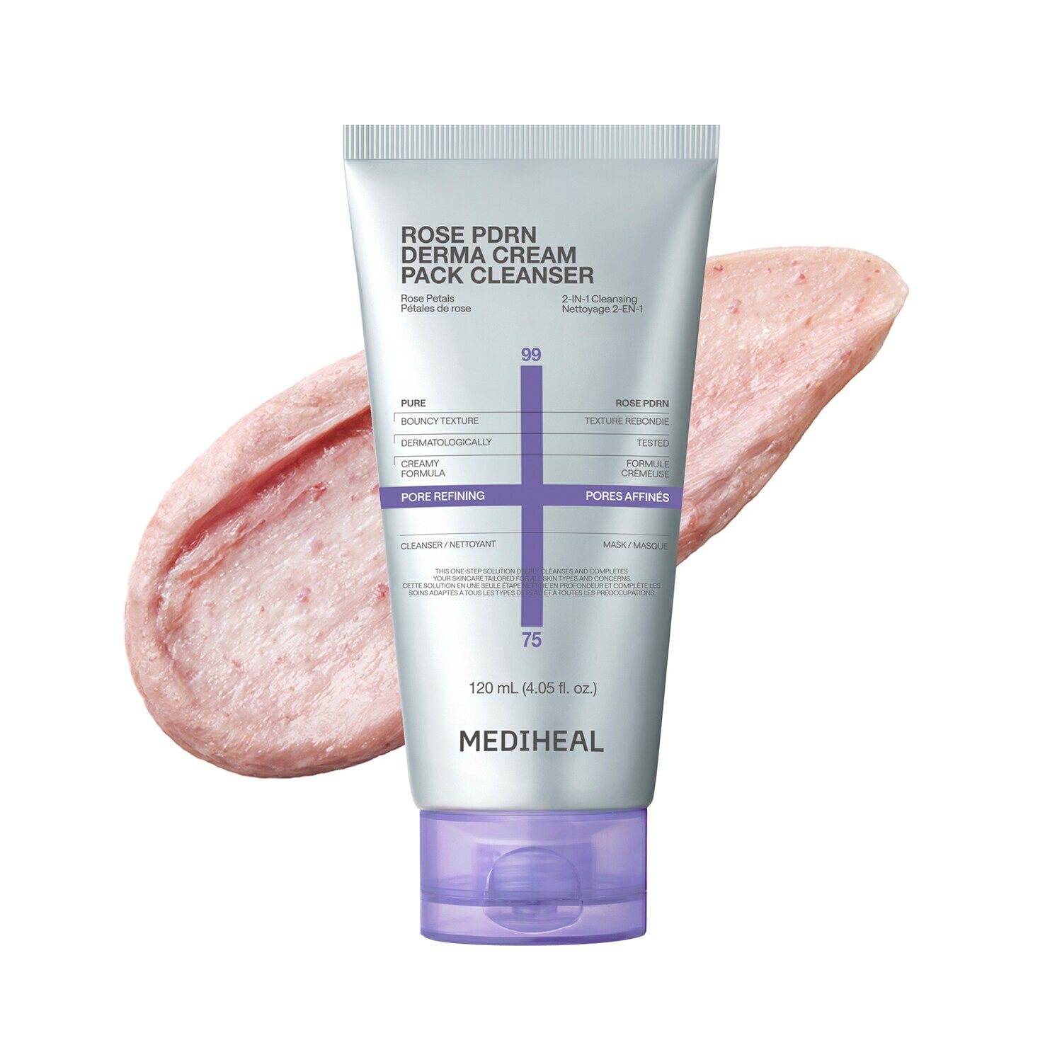 Rose PDRN Derma Cream Pack Cleanser