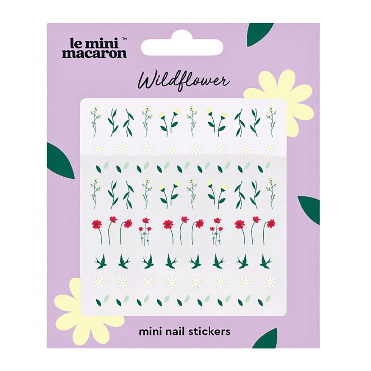 ملصقات الأظافر وايلد فلاور بحجم صغير