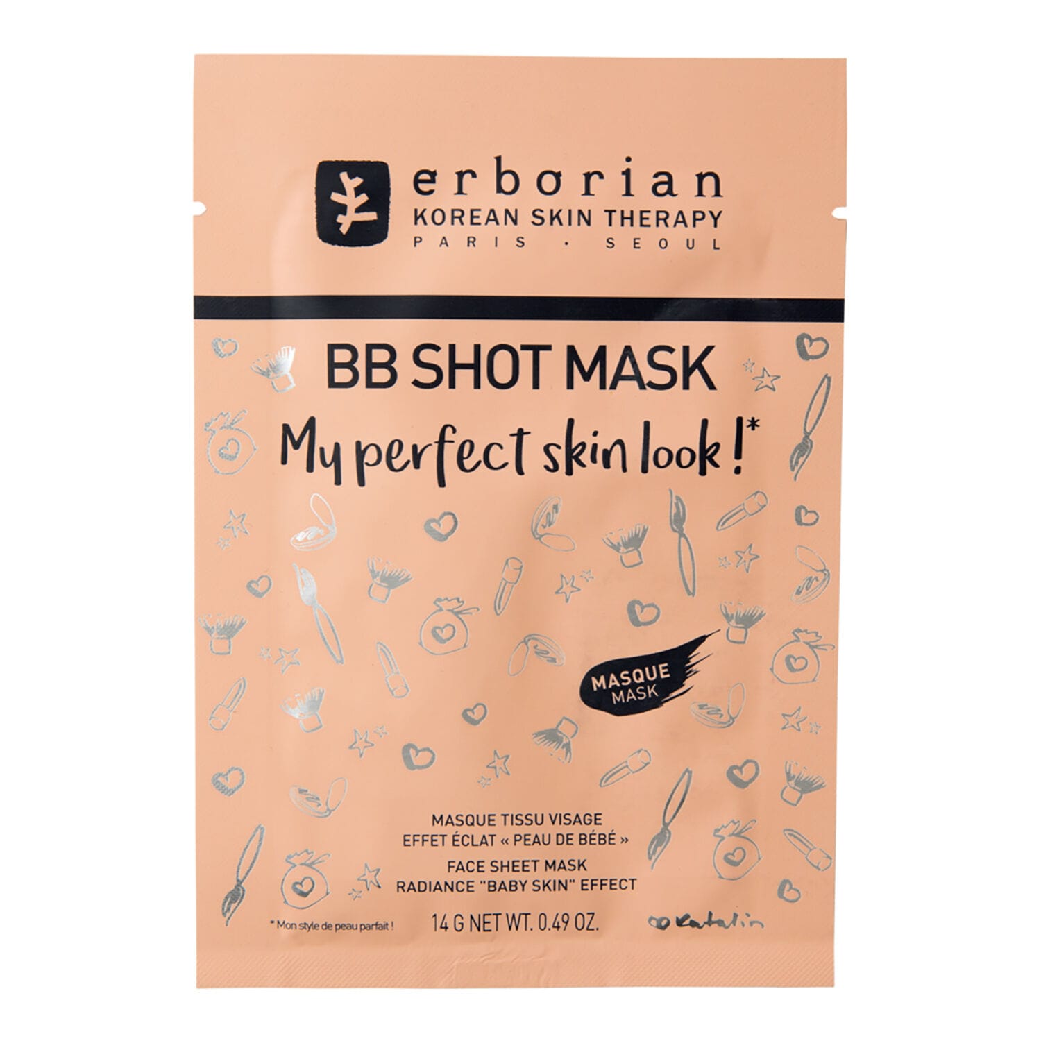 Bb Shot Mask - Face Sheet Mask Radiance Baby Skin Effect 
