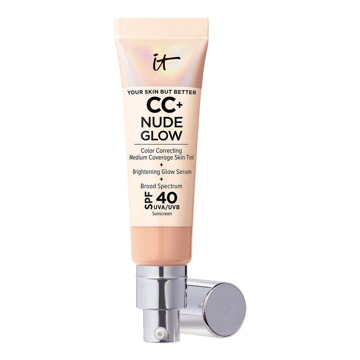 CC+ Nude Glow Lightweight Foundation + Glow Serum with SPF 40