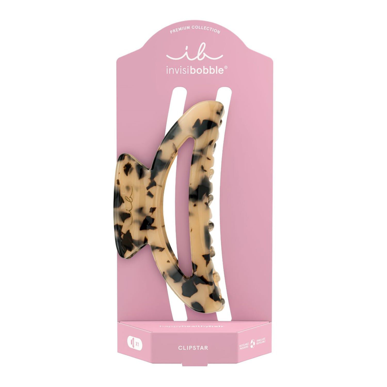 مشبك كليبستار بريميوم ماربل أون للشعر