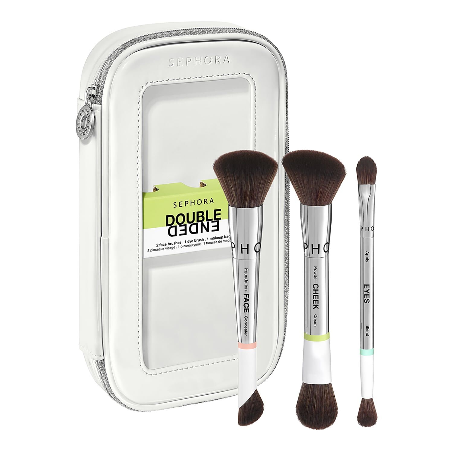 Double-Ended Brush Set Face and Eye Makeup Brush Set