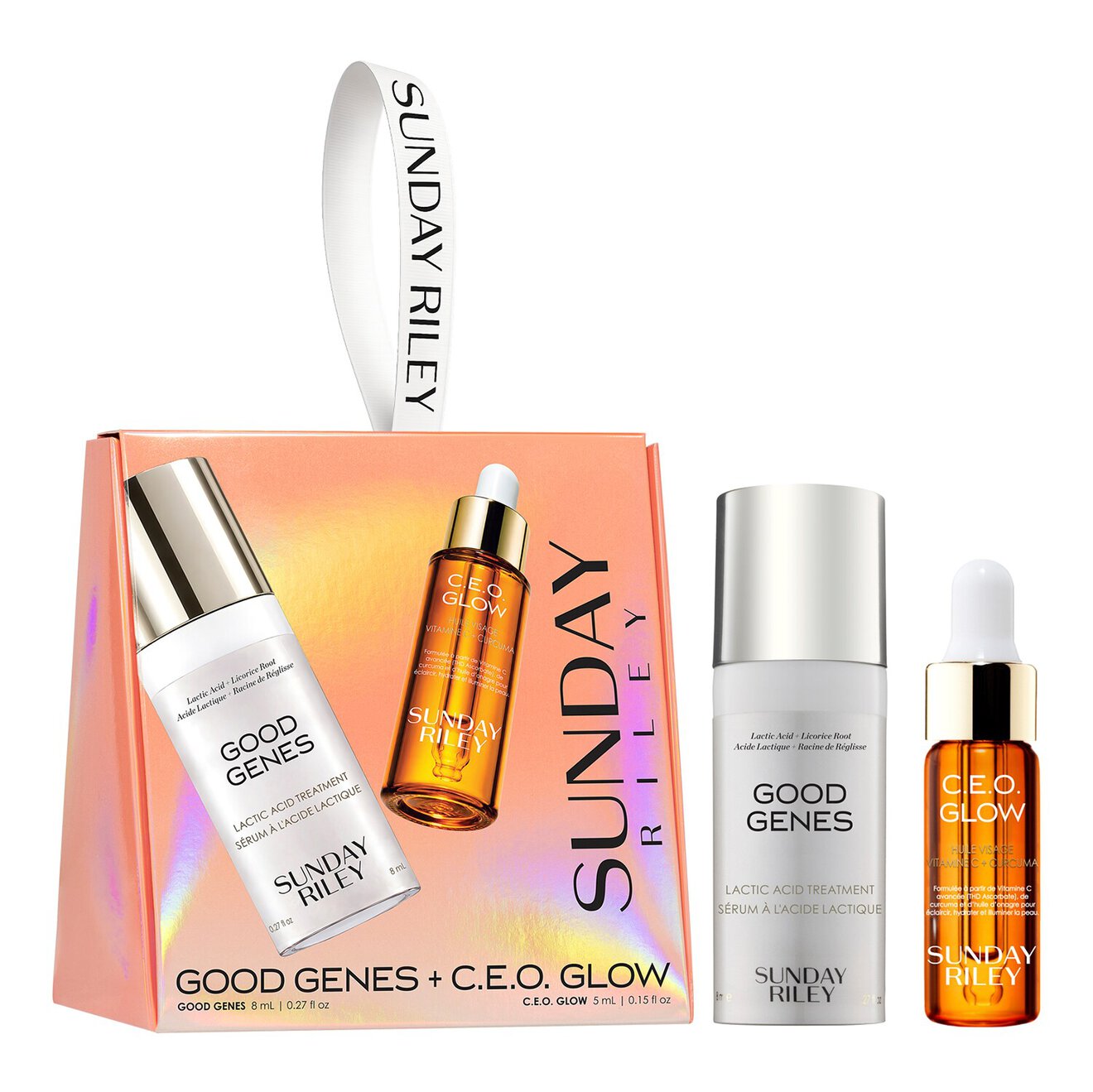 Good Genes All-In-One Lactic Acid Treatment + C.E.O. Glow Oil Ornament	