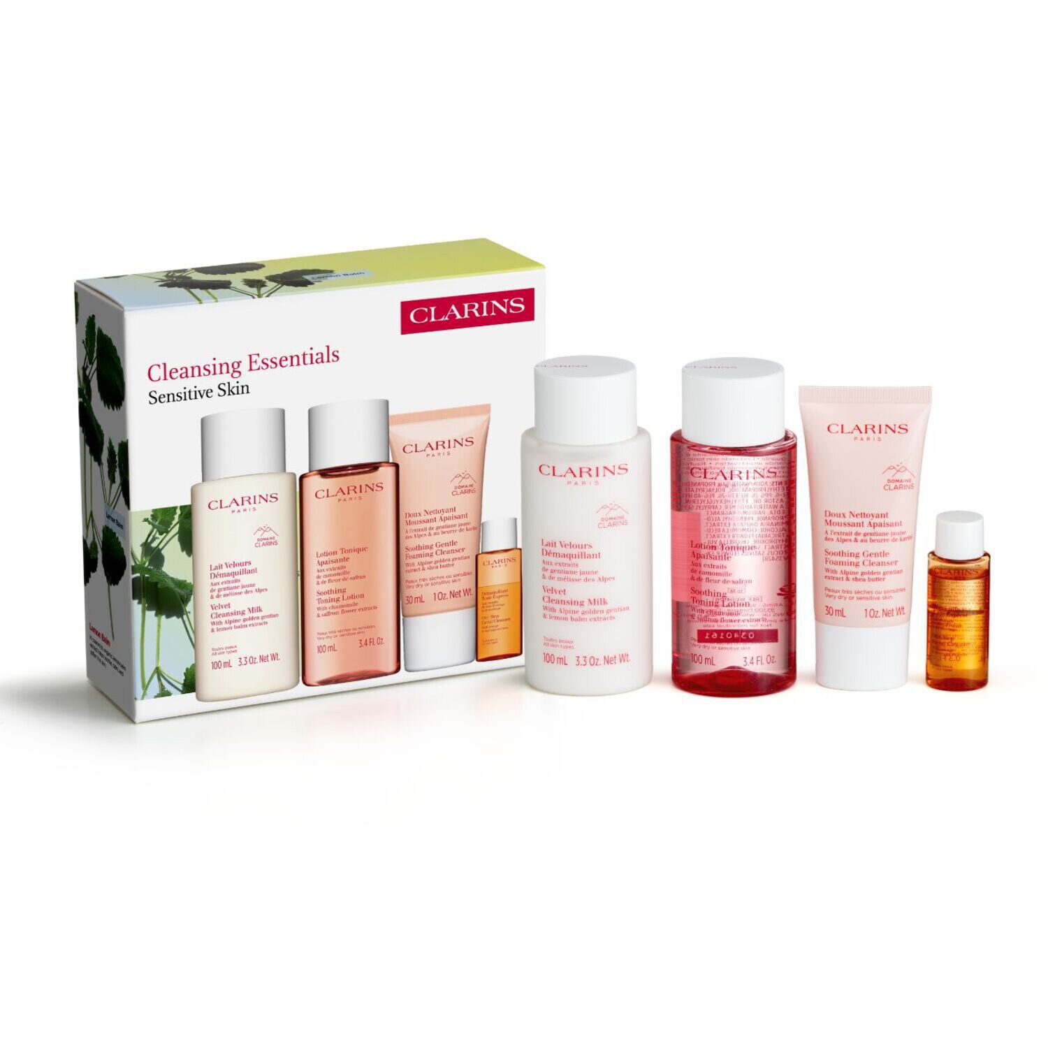 مجموعة تنظيف للبشرة الحساسة