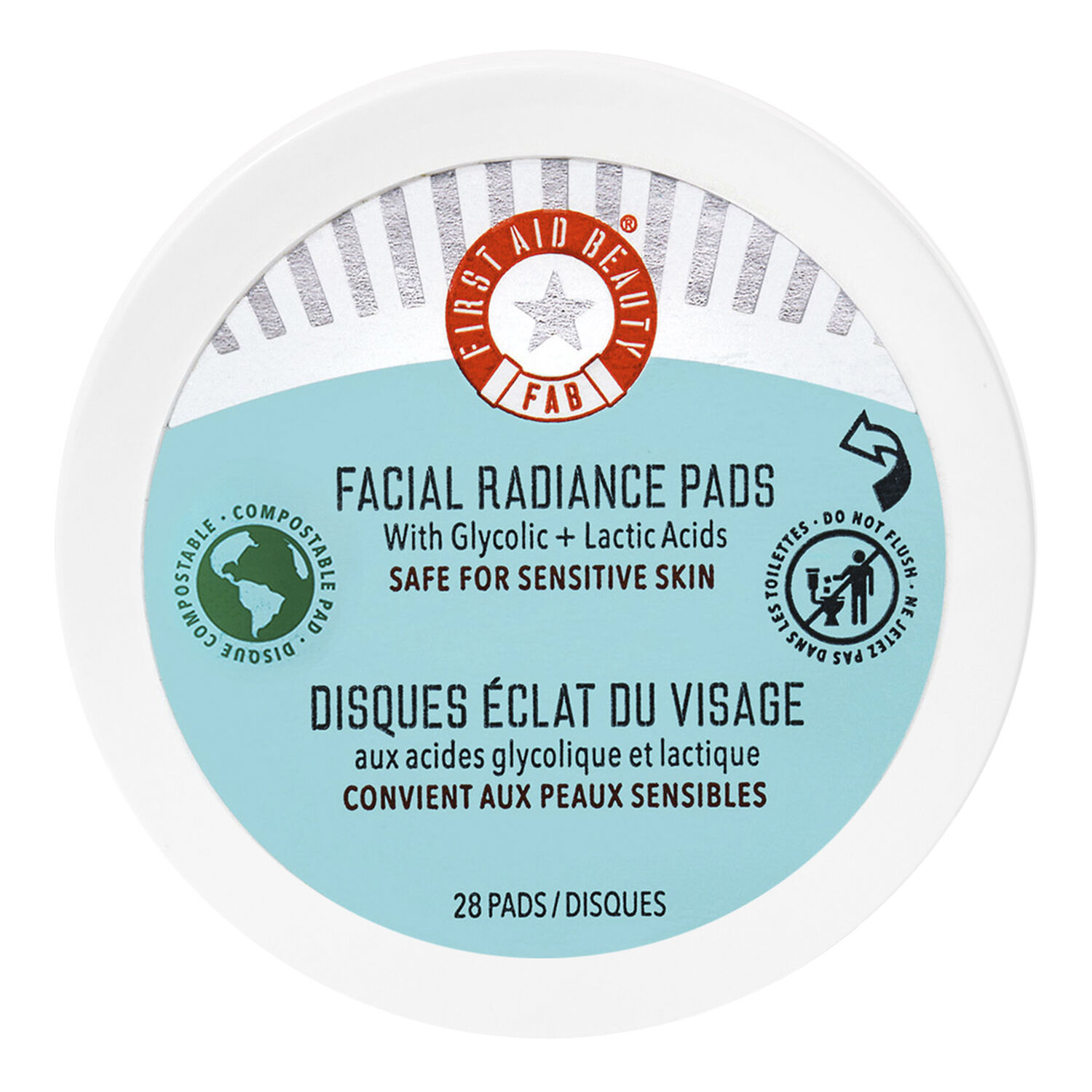 Facial Radiance Pads with Glycolic and Lactic Acids - Travel Size