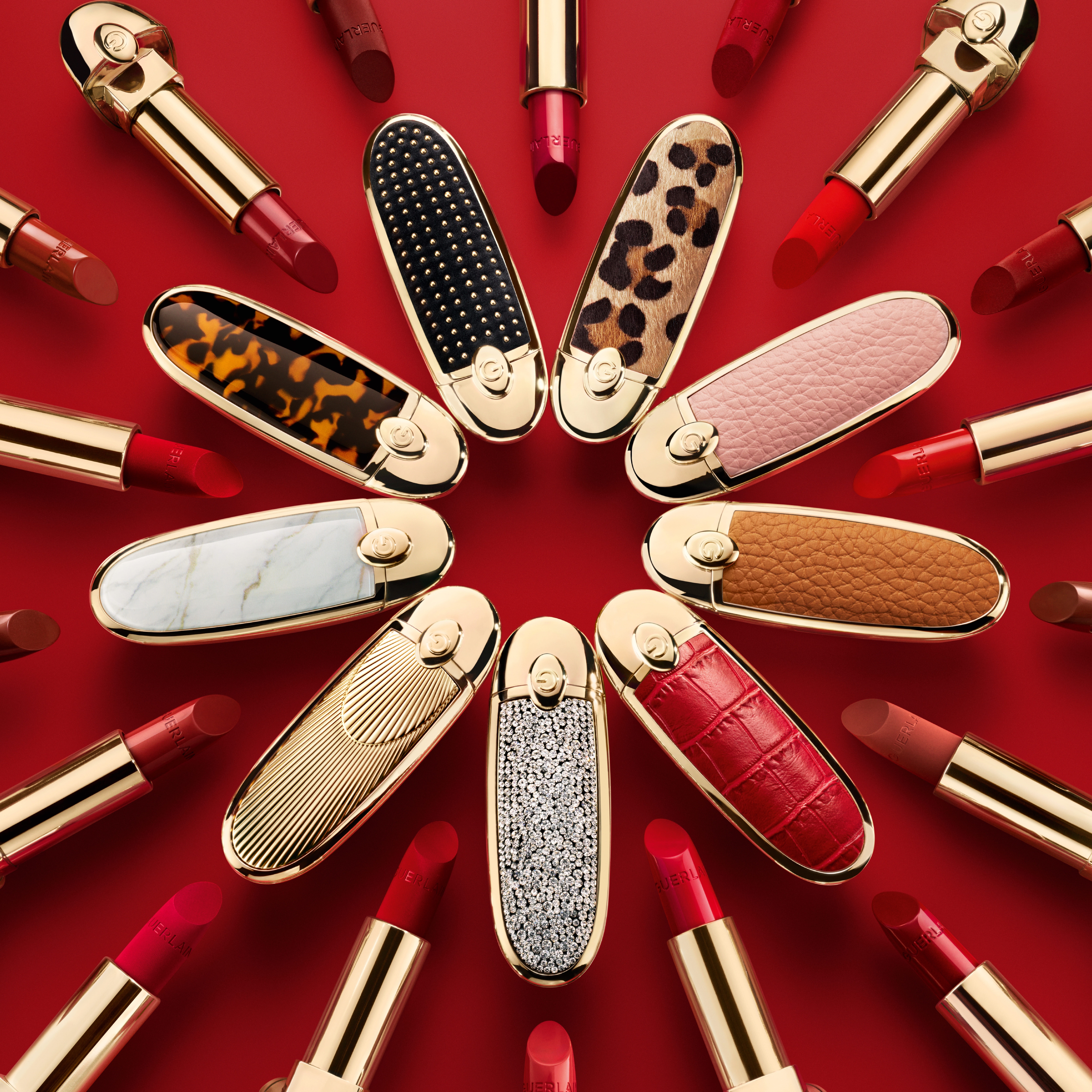 Rouge G The Customisable Ultra-Care Lipstick - Refill & Mirror Jewel Case