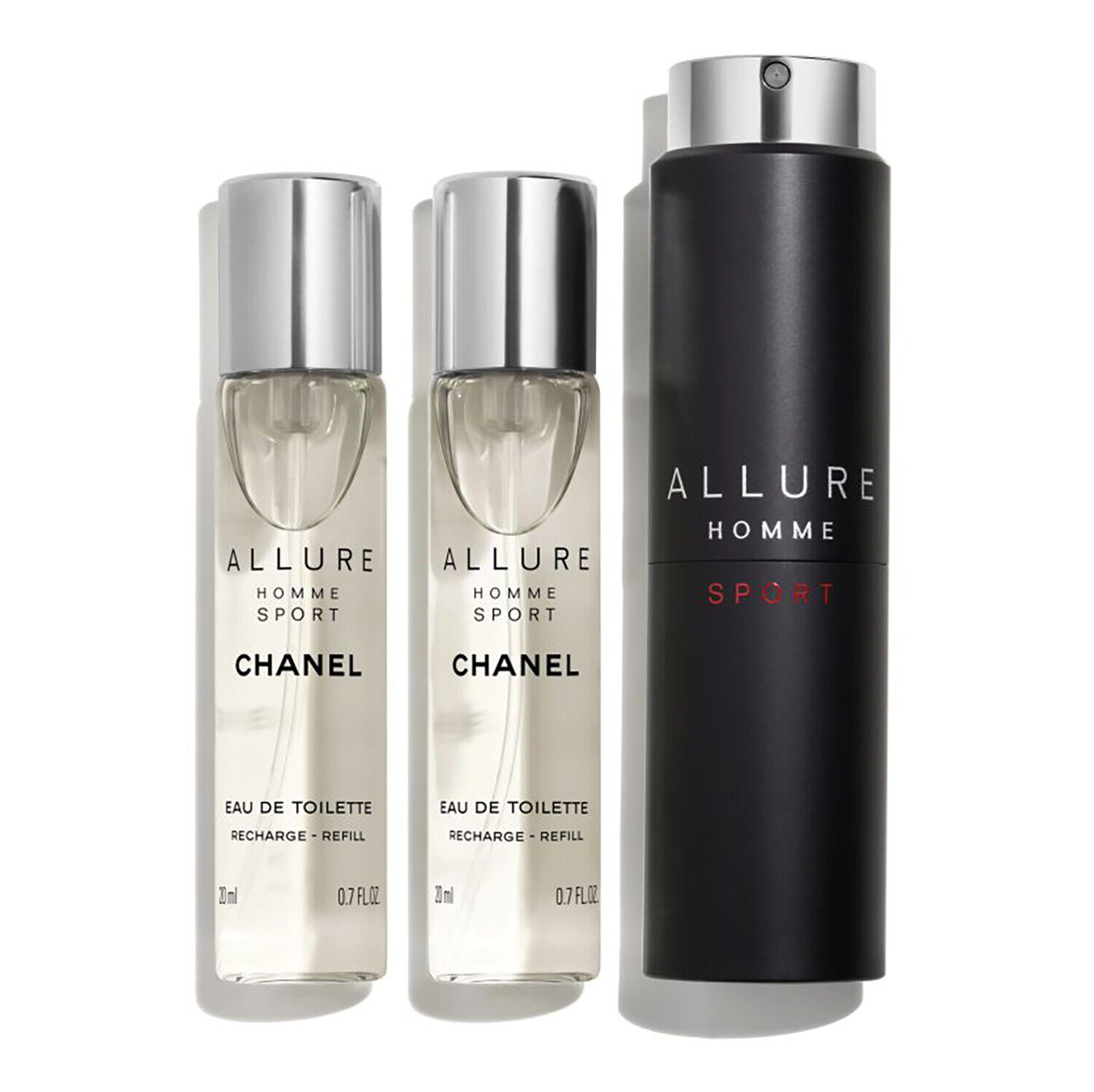 【信頼】 De Eau - SPORT HOMME ALLURE Toilette Spray Travel Refillable 香水(男性用)