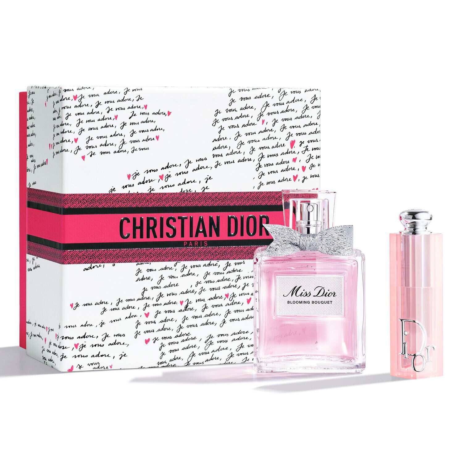مجموعة عطر ميس ديور بلومينج بوكيه وبلسم الشفاه ديور ليب جلو لعيد الحب