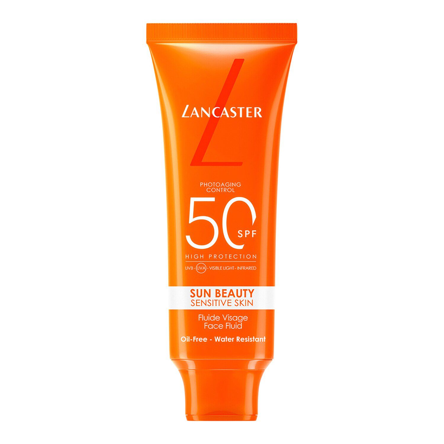 سائل صن سنسيتف الحليبي الخالي من الزيوت بمُعامل حماية SPF50