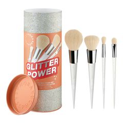 Glitter Power Brush Set - 4 Face And Eye Brushes Set, SEPHORA COLLECTION