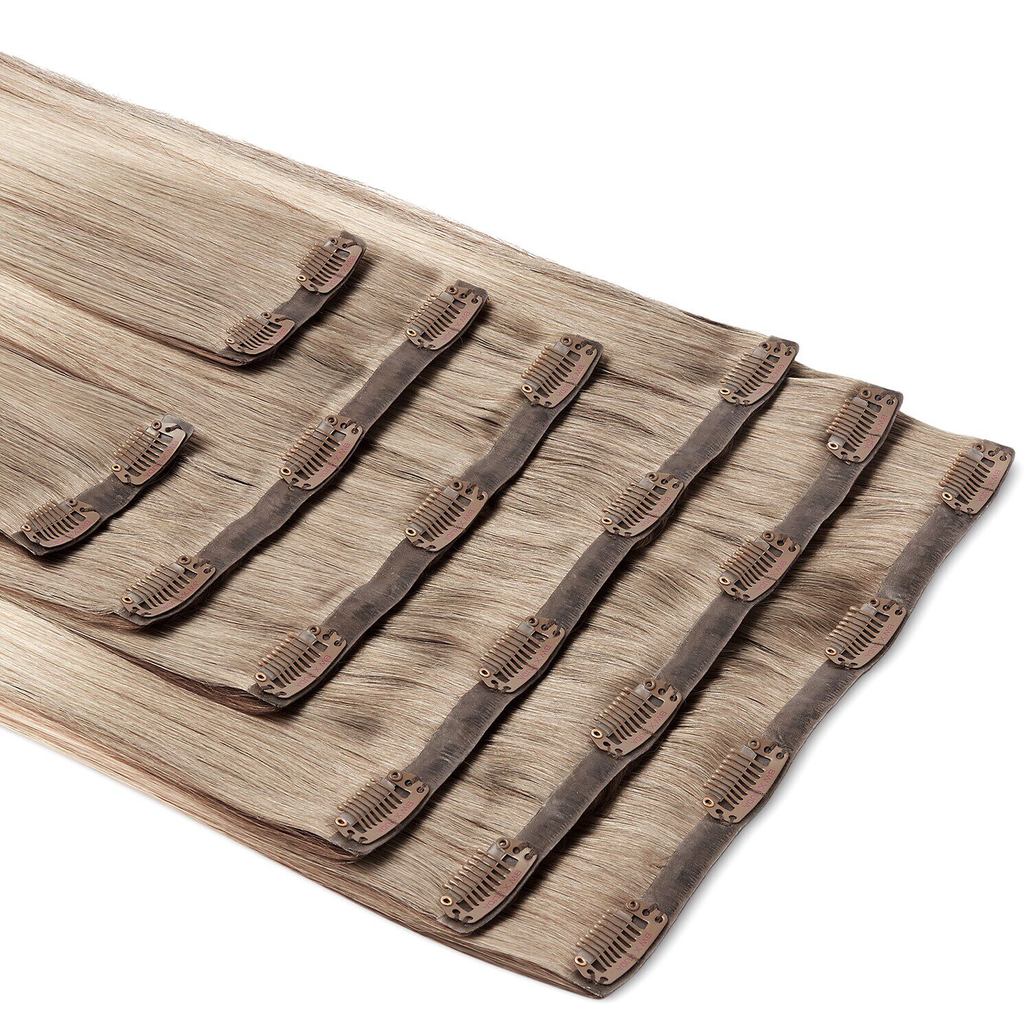 وصلة شعر بارلي ذير® كليب-انز من بيوتي ووركس × هدى، 20 بوصة - لون موكا ميلت