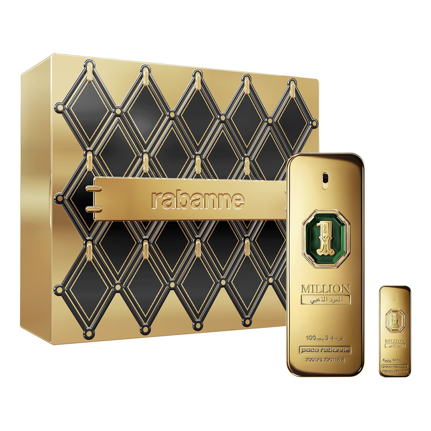1 Million Golden Oud Set - Eau de Parfum 100ml, Miniature