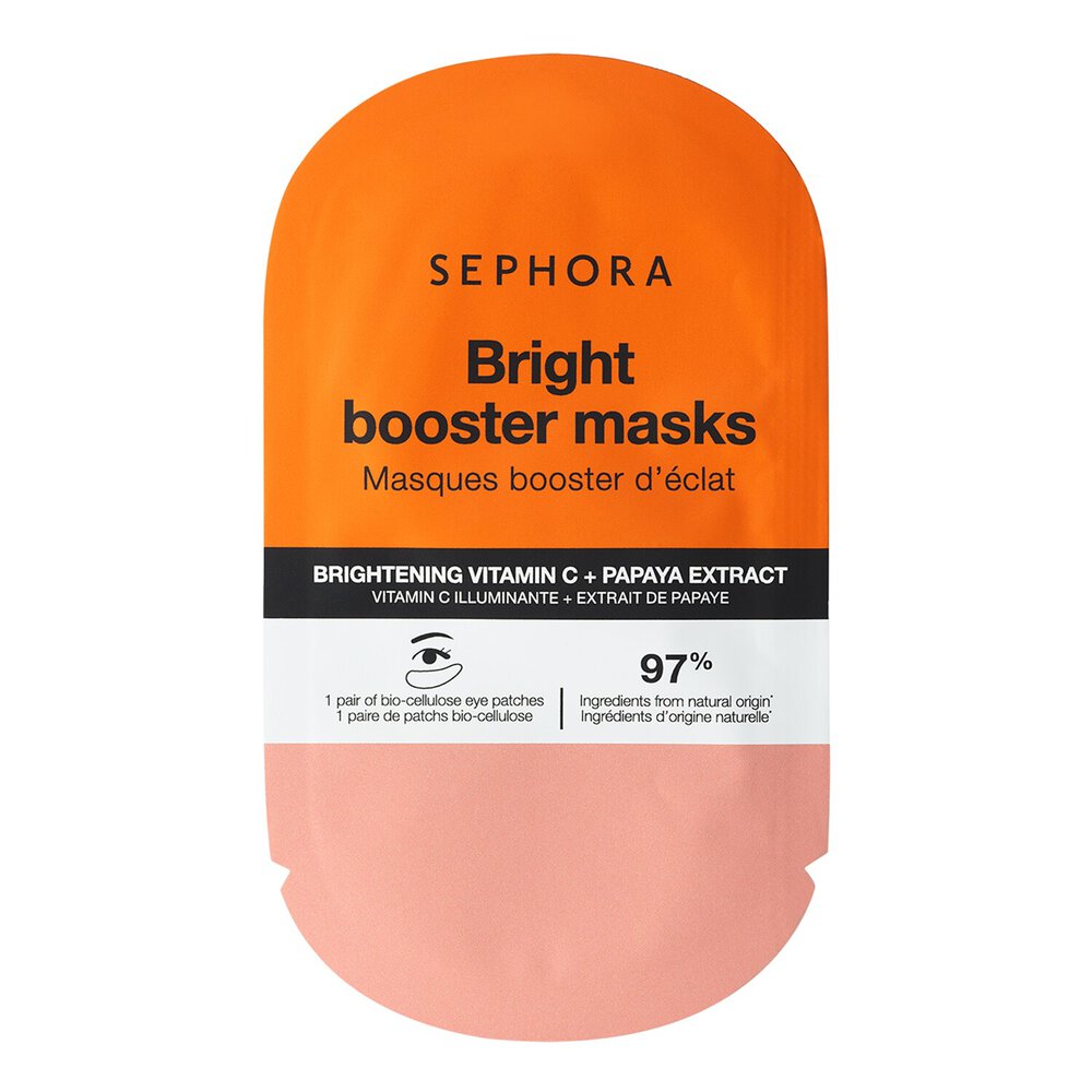 Sephora Collection Booster Eye Masks - 360° Action Bright booster masks - Vitamin C + Papaya extract (1pair)
