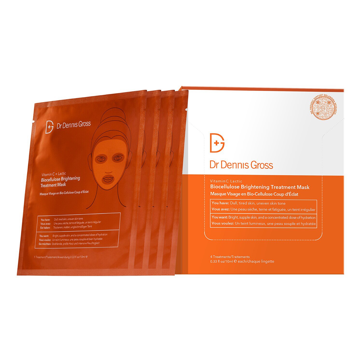Vitamin C Lactic Biocellulose Brightening Treatment Mask