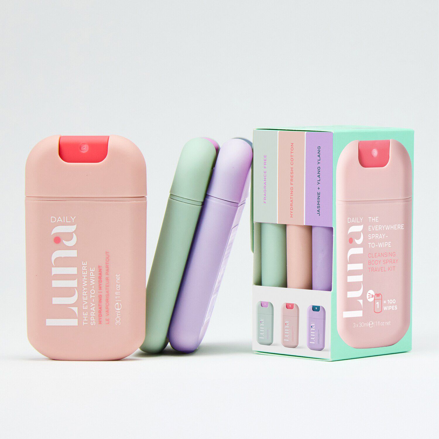 مجموعة بخّاخ الجسم المنظف ذي إيفري وير سبراي تو وايب