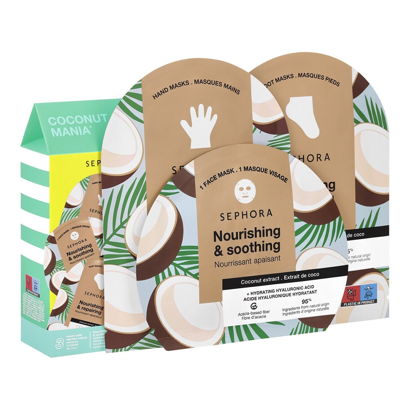 Coconut Mania Face & Body Mask Set