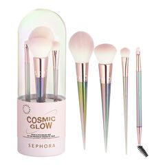 Cosmic Glow Face & Eye Brush Set - Set Of Face And Eye Brushes, SEPHORA COLLECTION