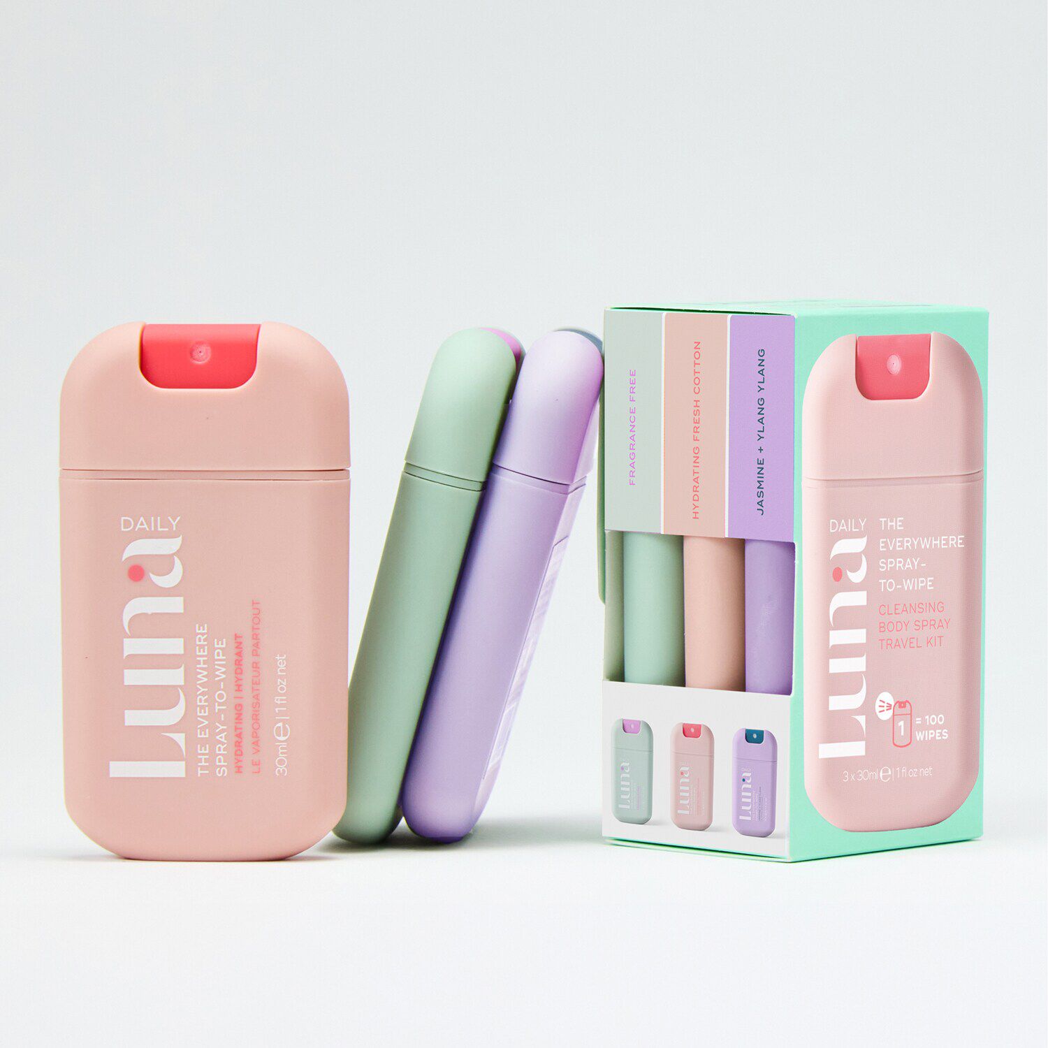 The Everywhere Spray to Wipe Cleansing Body Spray  Kit