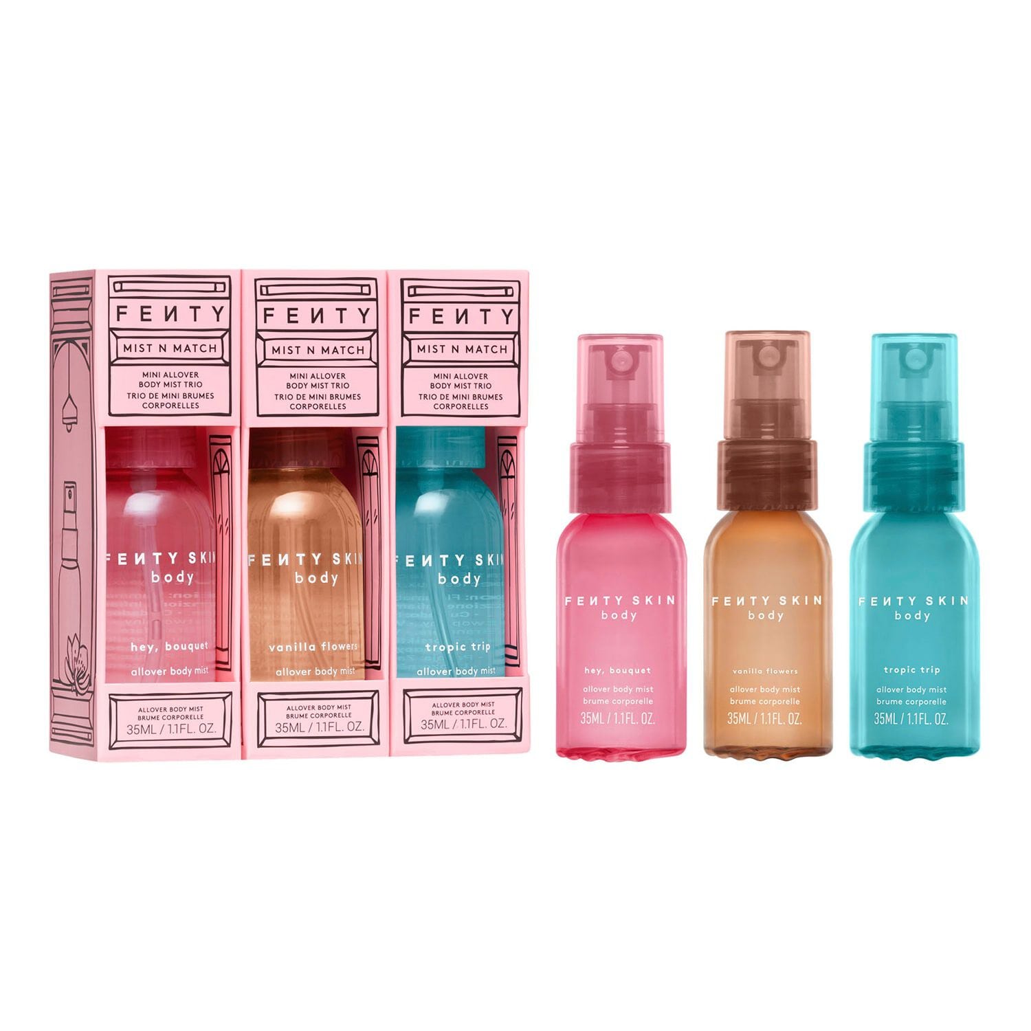 Mist N Match (Vanilla Flowers, Tropic Trip, Hey Bouquet)