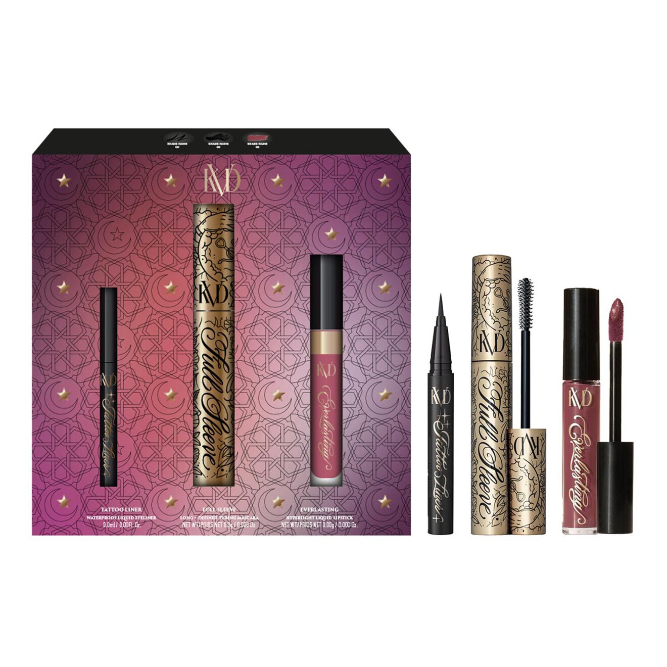 Look That Lasts - Everlasting Liquid Lip + Tattoo Liner + Full Sleeve Mascara