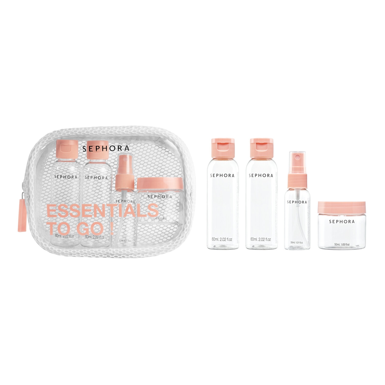 Week-end kit Set of 4 empty containers