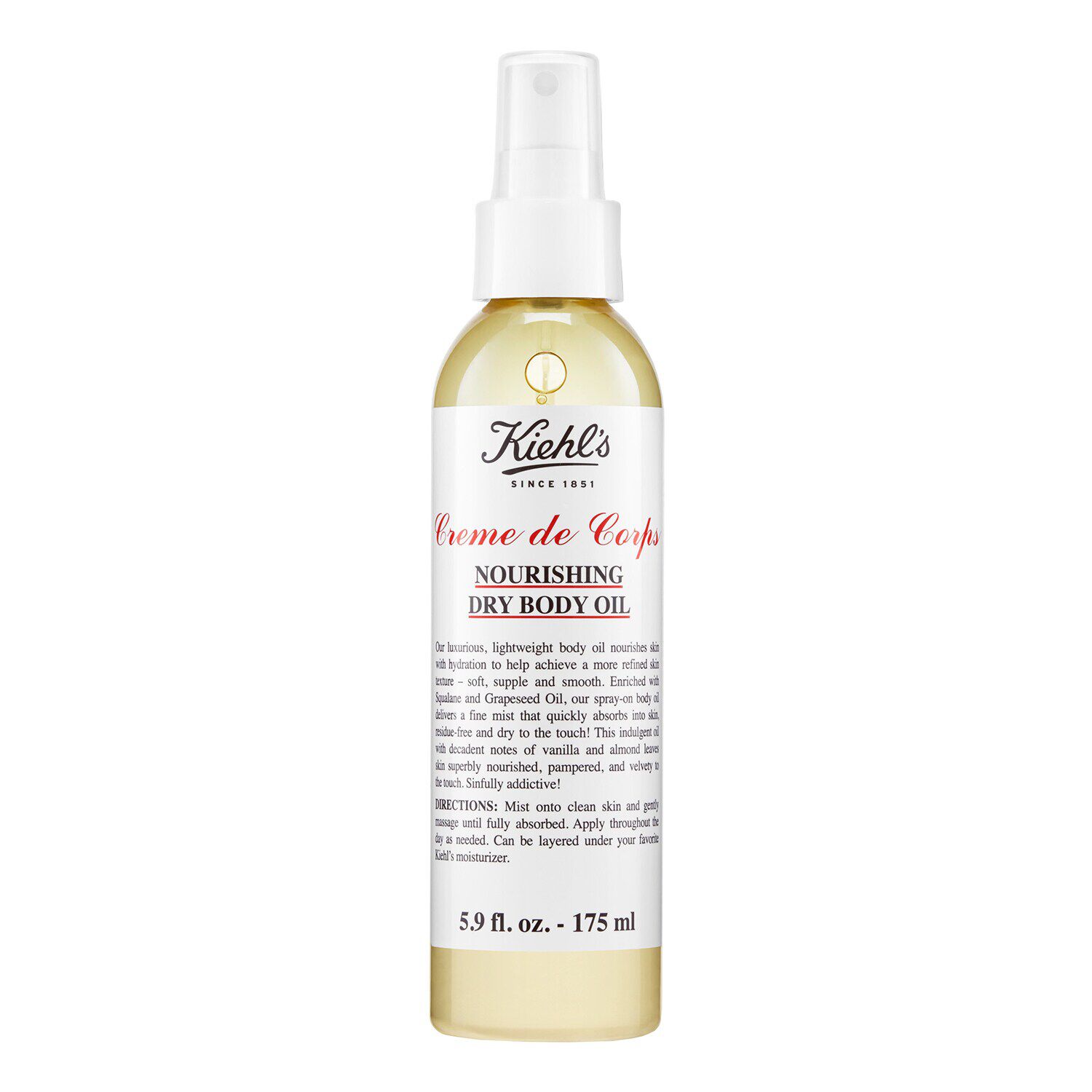 Crème de Corps Nourishing Dry Moisturizing Body Oil with Squalane