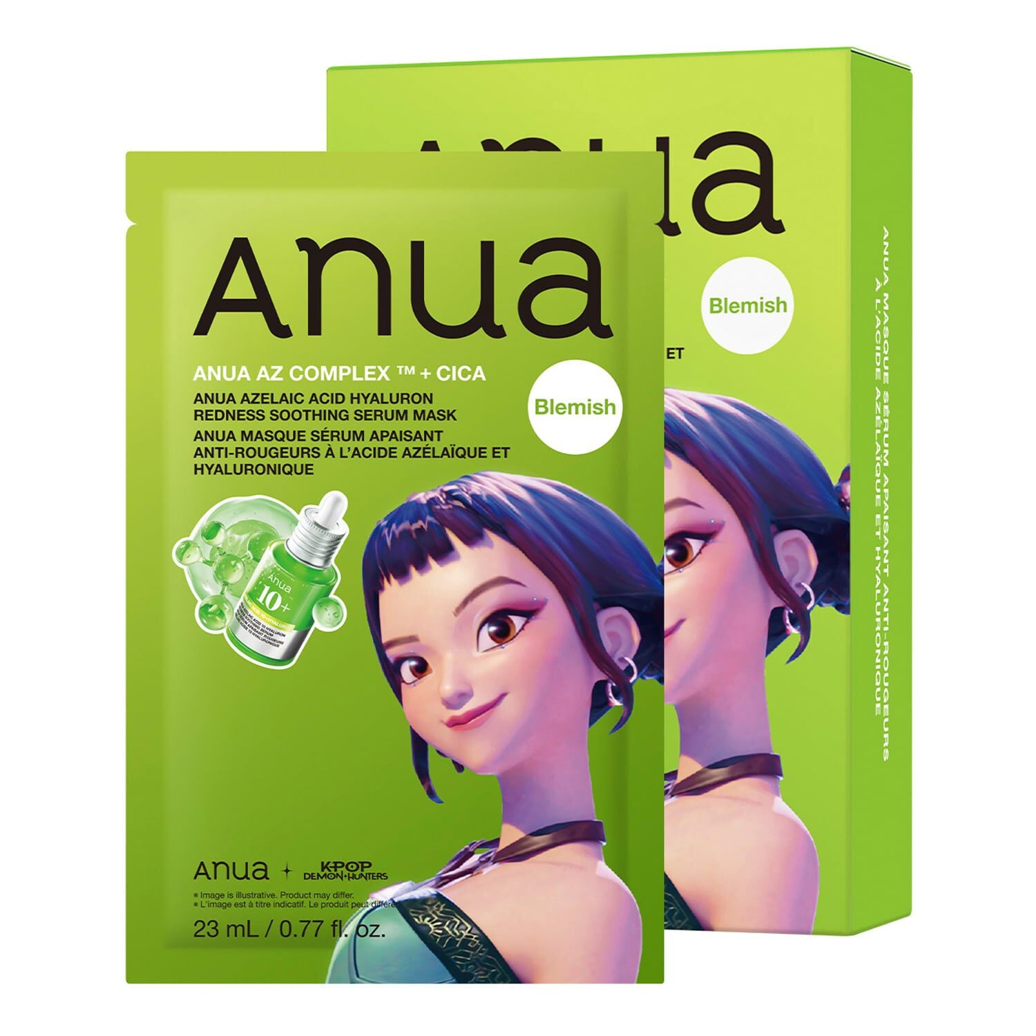 Kpdh Anua Azelaic Acid Hyaluron Redness Soothing Serum Mask