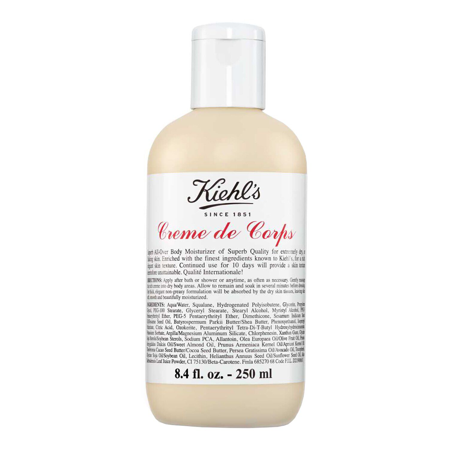 Crème de Corps Refillable Hydrating Body Lotion with Squalane