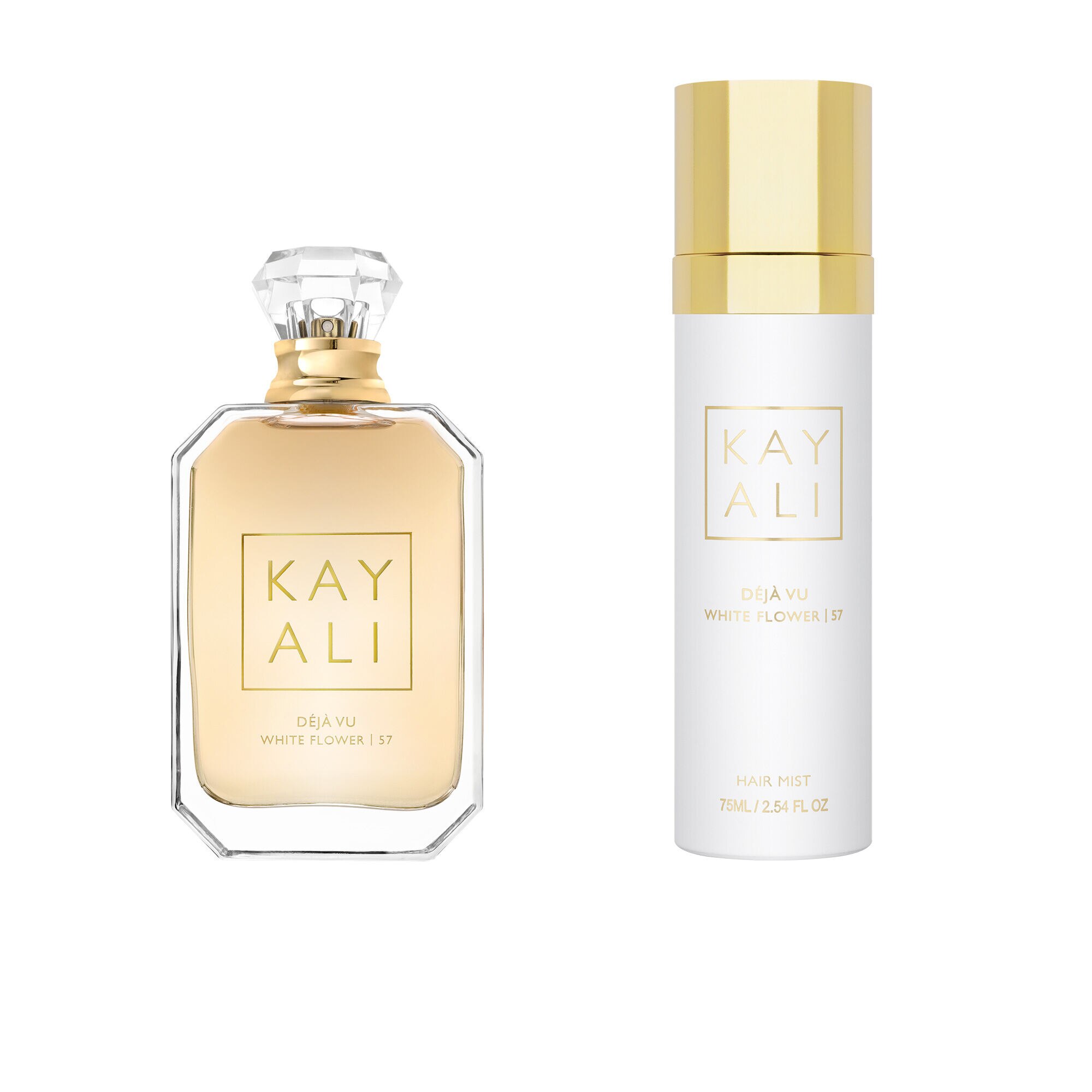 Kayali Déjà Vu White Flower | 57 and Hair Mist