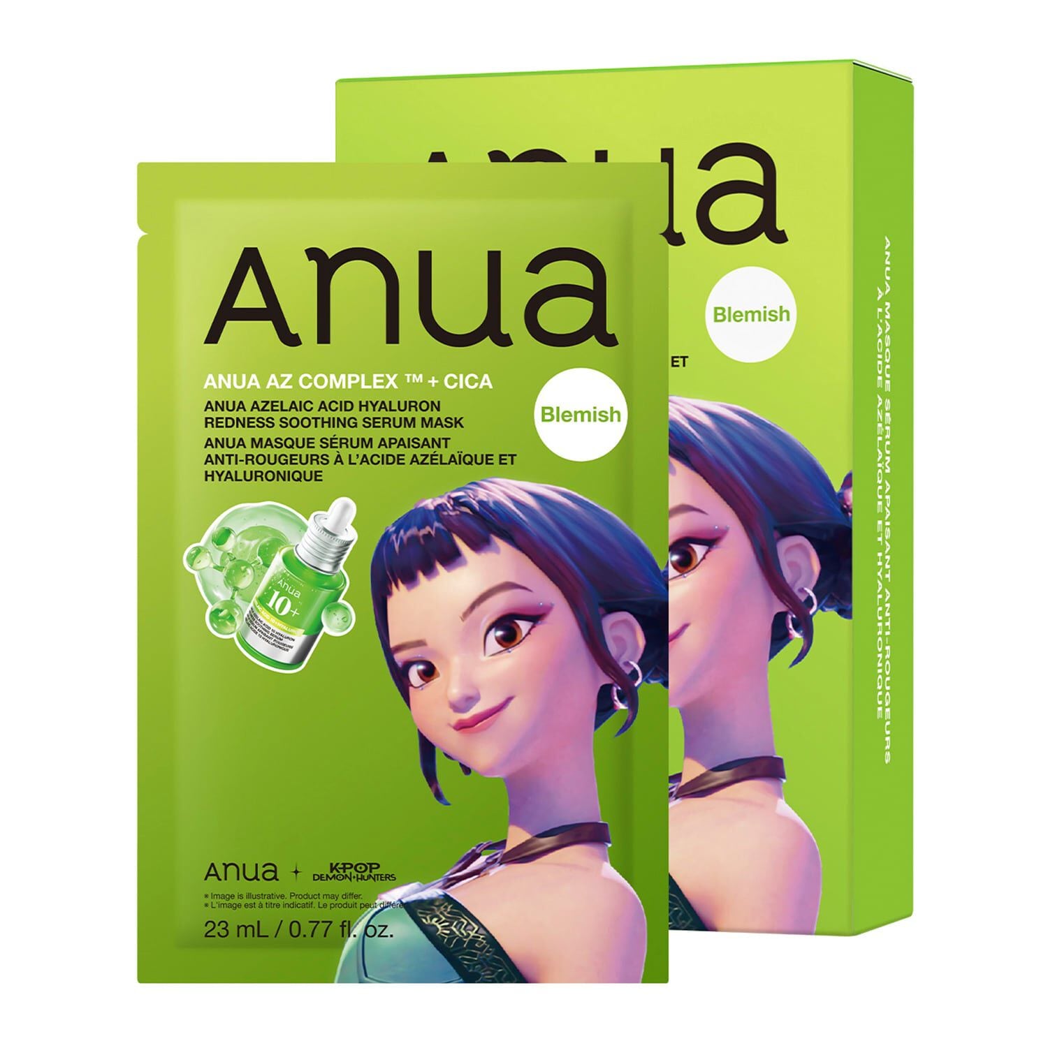 Kpdh Anua Azelaic Acid Hyaluron Redness Soothing Serum Mask