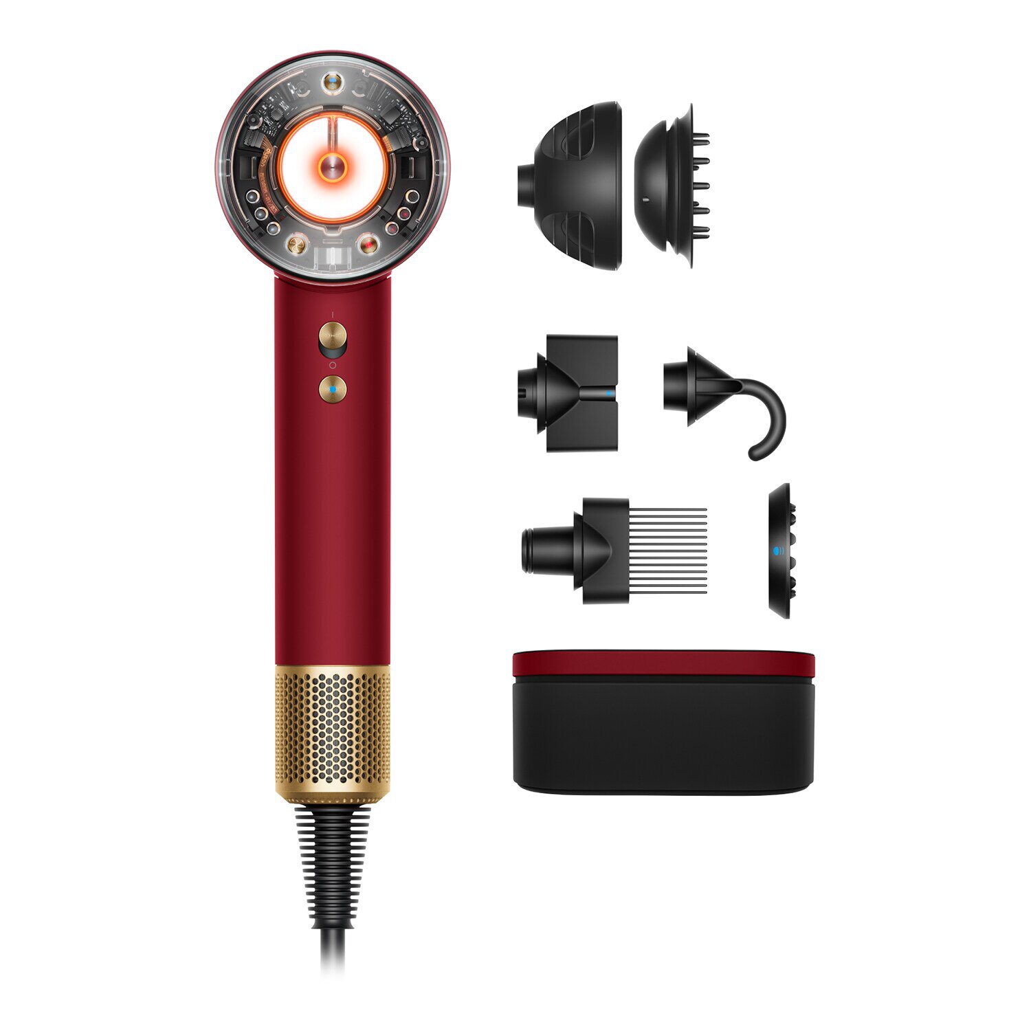 Dyson Supersonic Nural in Red Velvet/Gold