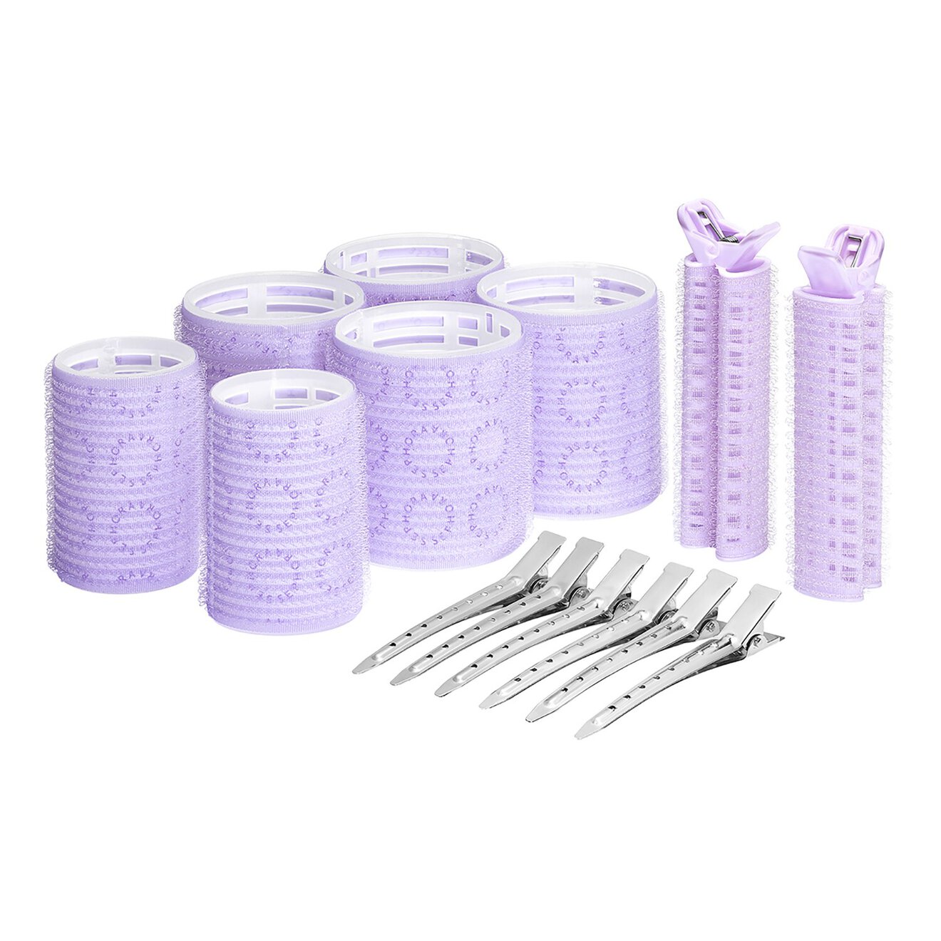 Roll & Bounce Hair Rollers Set Set of Self-Grip Hair Styling Rollers