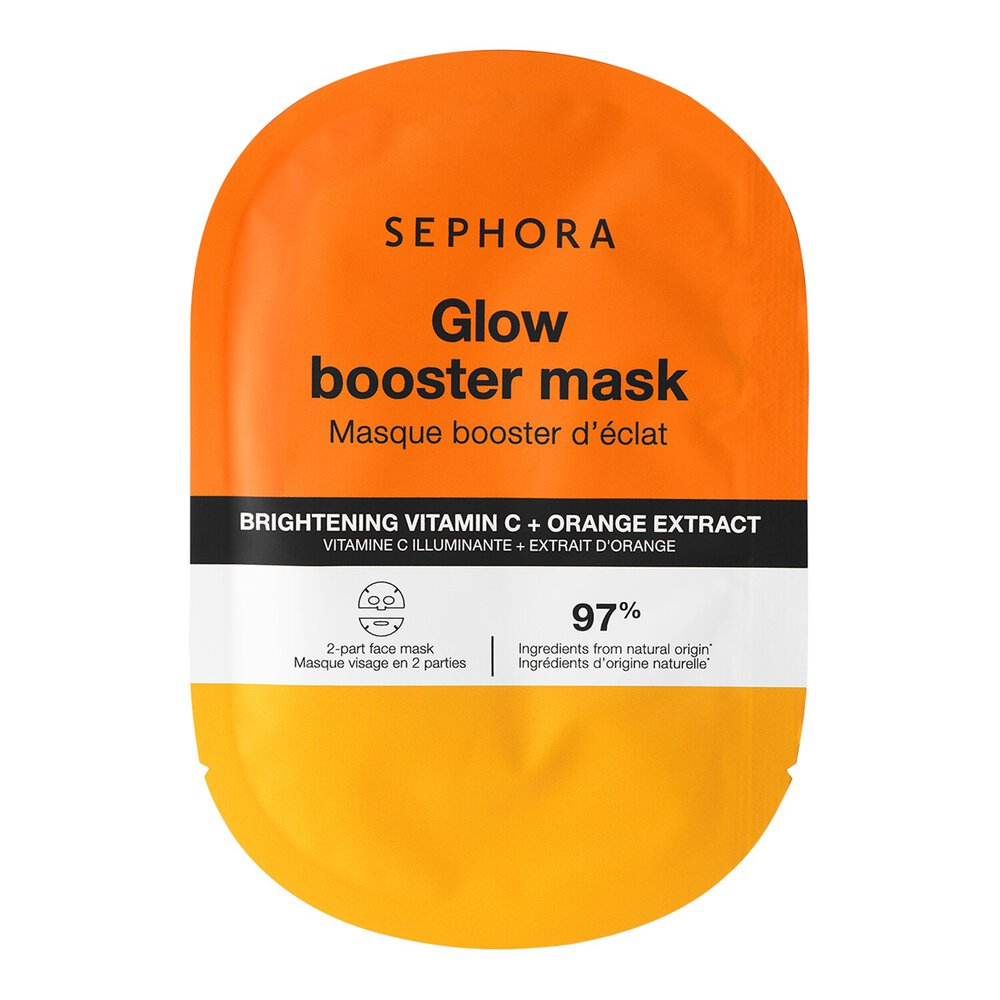 Sephora Collection Booster Face Mask - 360° Action Glow booster mask - Vitamin C + Orange extract (1pc)