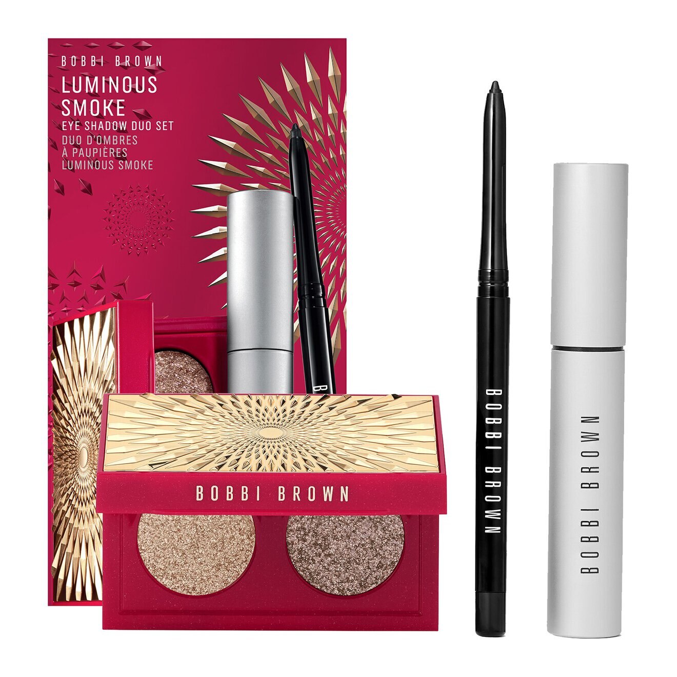 مجموعة ظلال العيون الثنائية بلون ليومينوس سموك